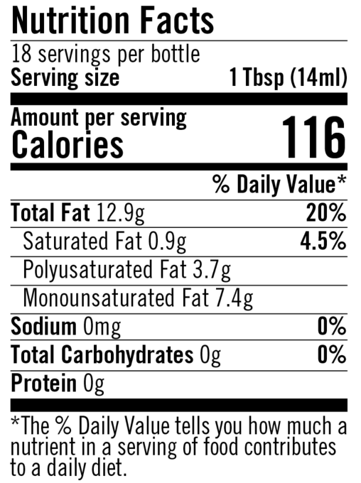 Cold-Pressed Butter Flavored Canola Oil, 8.45 OZ